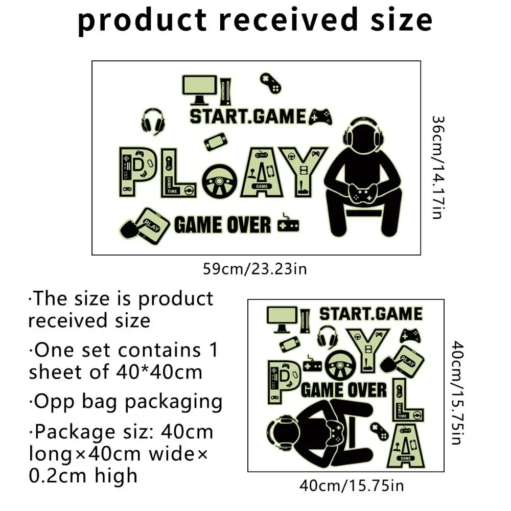 Креативная наклейка на стену Космическое звездное небо для любителей игр