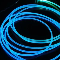 long 1m pmma side glow optic fiber cable 1 5mm2mm3mm diameter for car led lights bright in stock