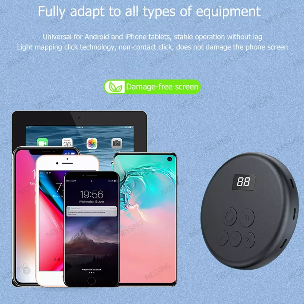 New in Mobile Phone Screen Auto-clicker Device Physical Simulation Finger Click Game Tiktok Continuous Click For ios android8 po