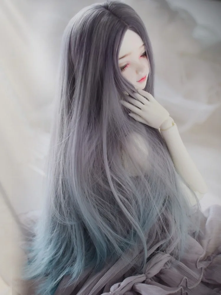 

BJD Doll Wigs Mohair Long Straight Hair for 1/3 1/4 1/6 BJD SD MSD MDD YOSD Gradient Wigs Doll Accessories Girls DIY Toys