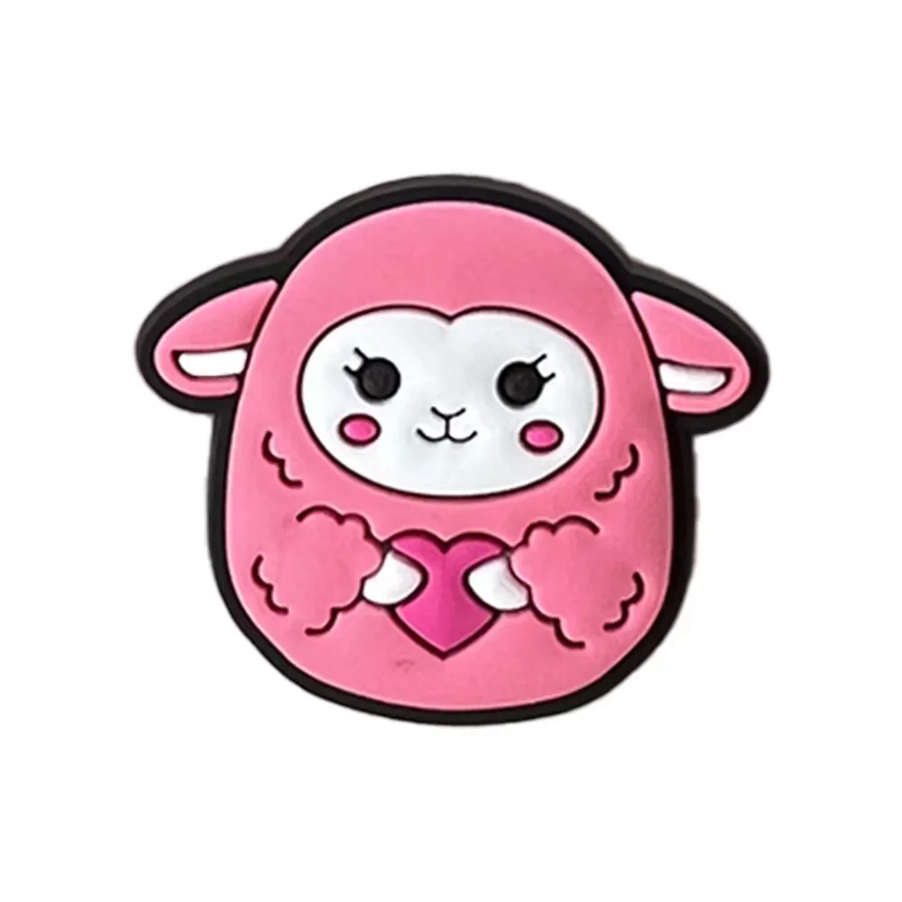 6/50pcs Cute Pig  Animals Shoes Accessories Sandals Garden Cute Shoe Buckle Decorations Fit Croc Jibz Charm shoe charms