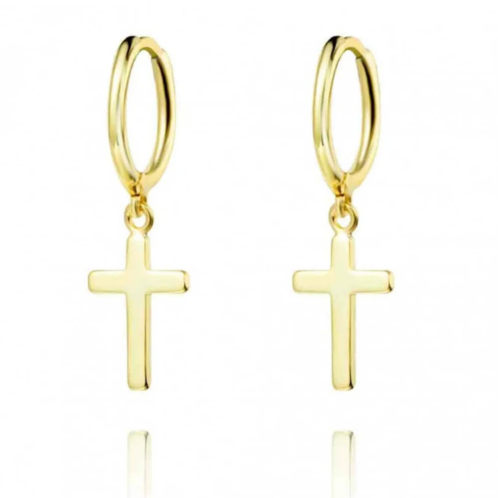 

Fashion Exquisite Cross Earrings for Women Girls Stainless Steel Dangle Earring Charm Femme Jewelry Valentine's Day Gift