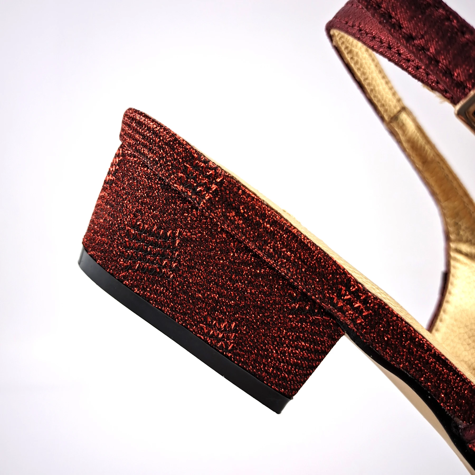 Carol Party New Arrival Hot Selling Italian Design Fashion Crystal Style Ladies Shoes and Bag Set in Wine Color for Party