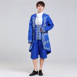 Cosplay Legend 18th Century British Mens Costume Marie Antoinettte Uniform  Blue Suit Elegent Rococo Costume Wh001 - Cosplay Costumes - AliExpress