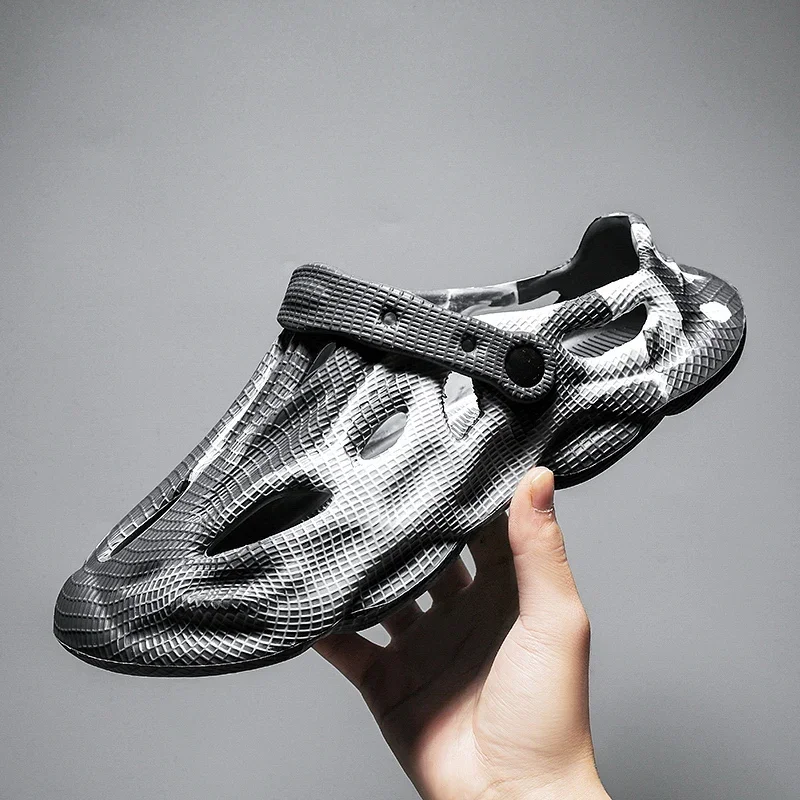 JKPUDUN модные камуфляжные сандалии на плоском каблуке для мужчин и женщин