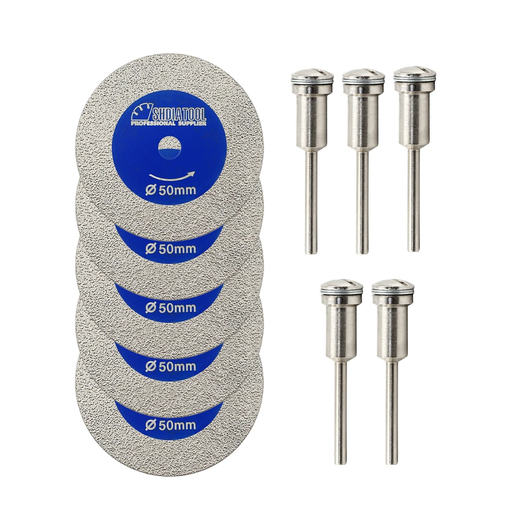 SHDIATOOL пильное полотно для резьбы, мини-гравировальный режущий диск с хвостовиком 3 мм, стекло, нефрит, кристалл, мрамор, диаметр 30/40/50 мм, резак
