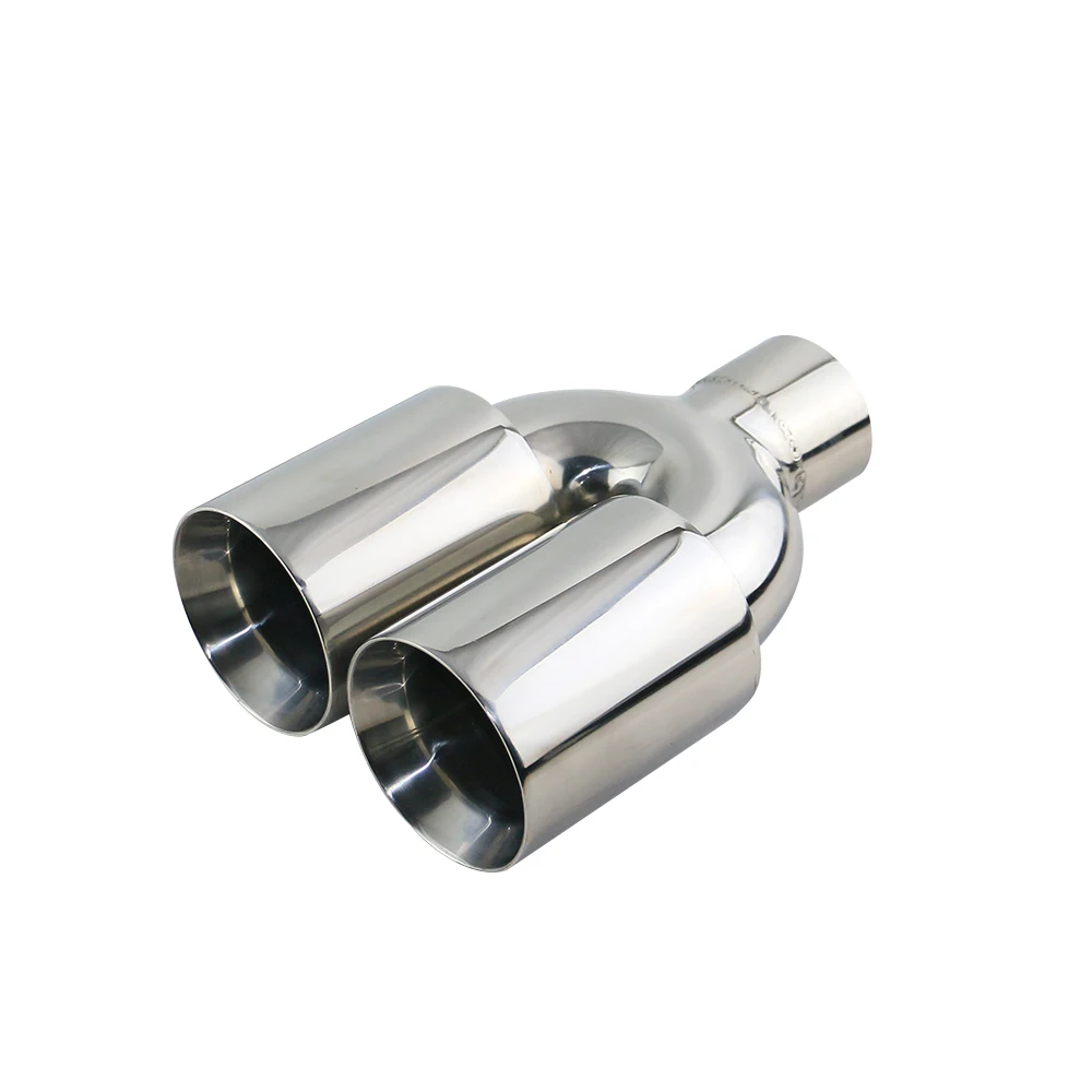 Автомобильный глушитель выхлопной трубы универсальный из нержавеющей стали с