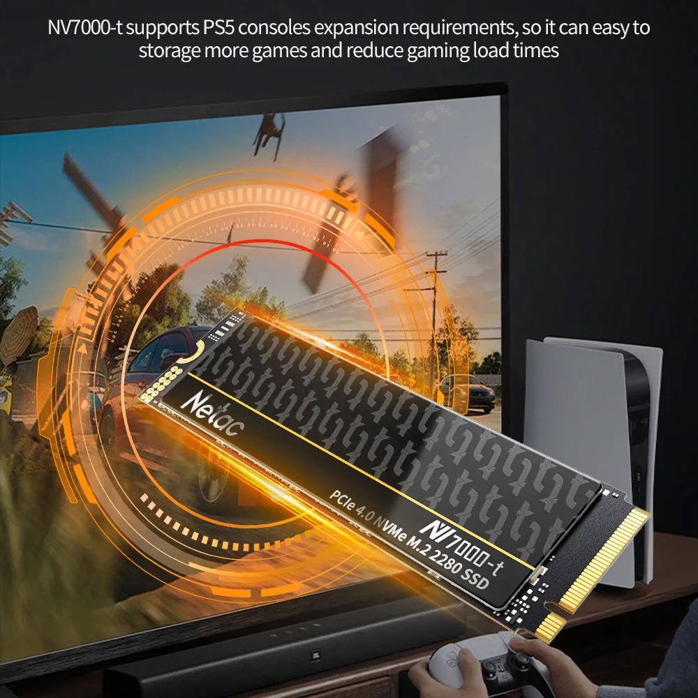 SSD-накопитель Netac NVMe M2 512 ГБ 1 ТБ 2 PCIe 4 0x4 M.2 2280