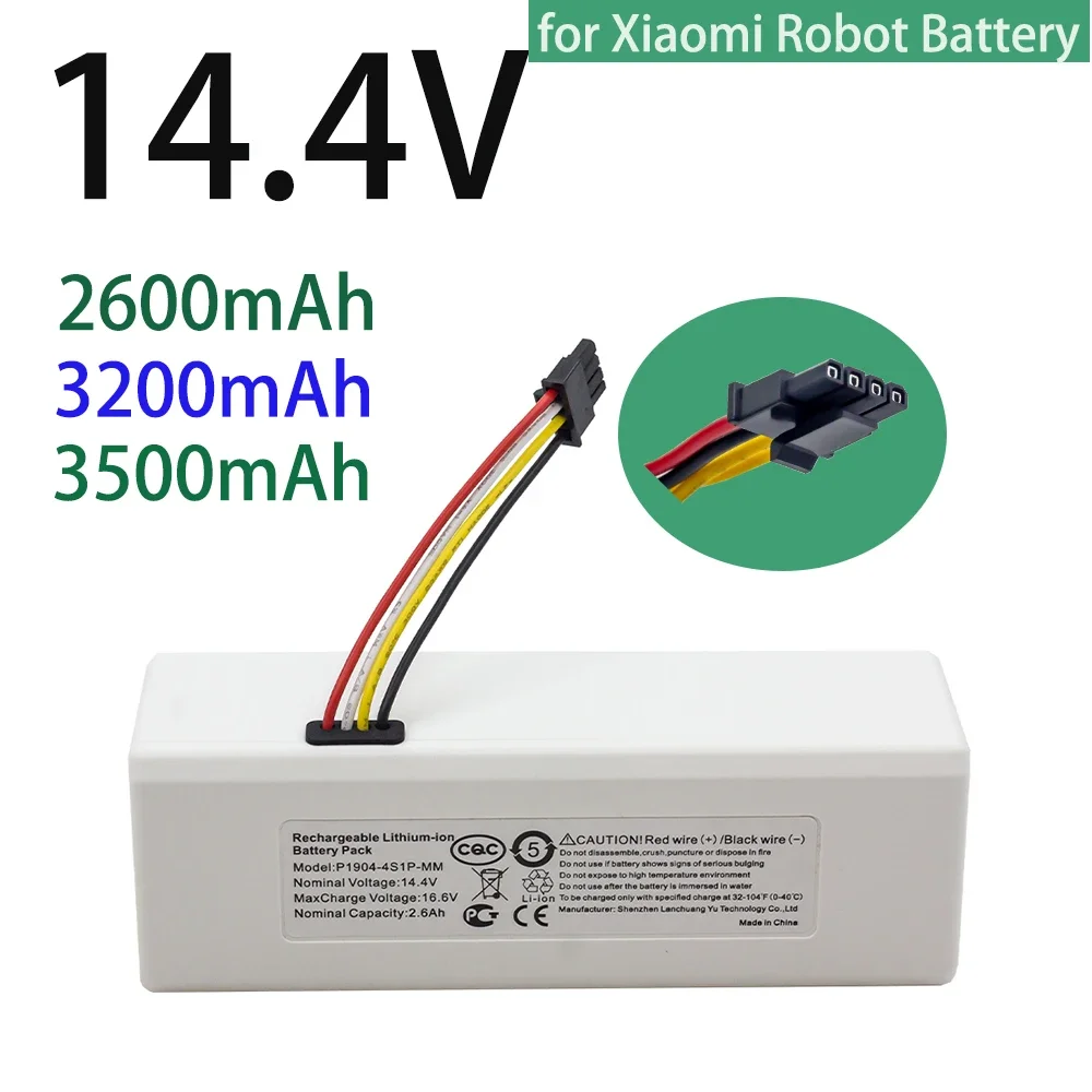 14 4 В 3200 мАч/26000 мАч HP1904-4S1P-MM18650 литиевая батарея для Xiaomi Mijia 1C STYTJ01ZHM робот-пылесос