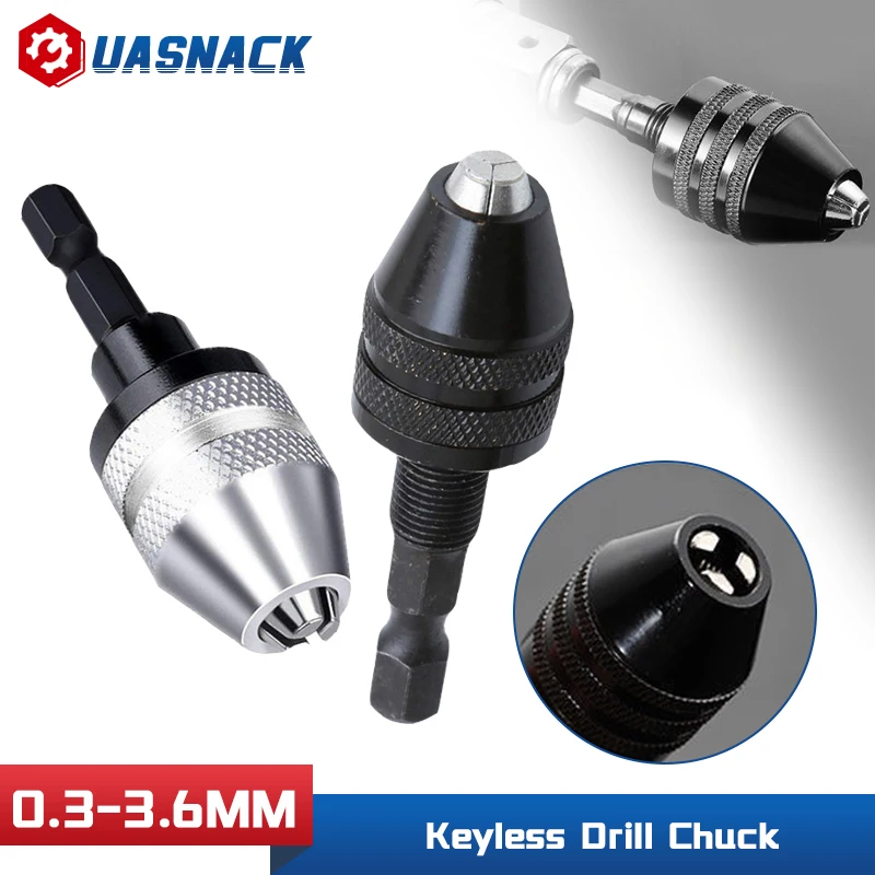 

Зажимной патрон для дрели, безключевой ударный адаптер для шуруповерта, зажим для электрического микро-двигателя, мини-патрон, крепление, п...