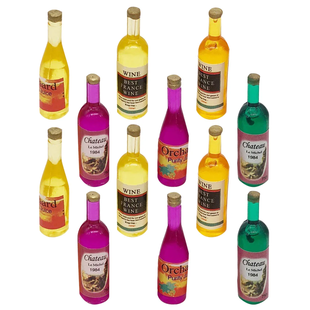 

12 Pcs Mini Bottle House Decoration Plastic Water Bottles Kids Lovely Halloween Toys Beautiful Decors Tool Adorable