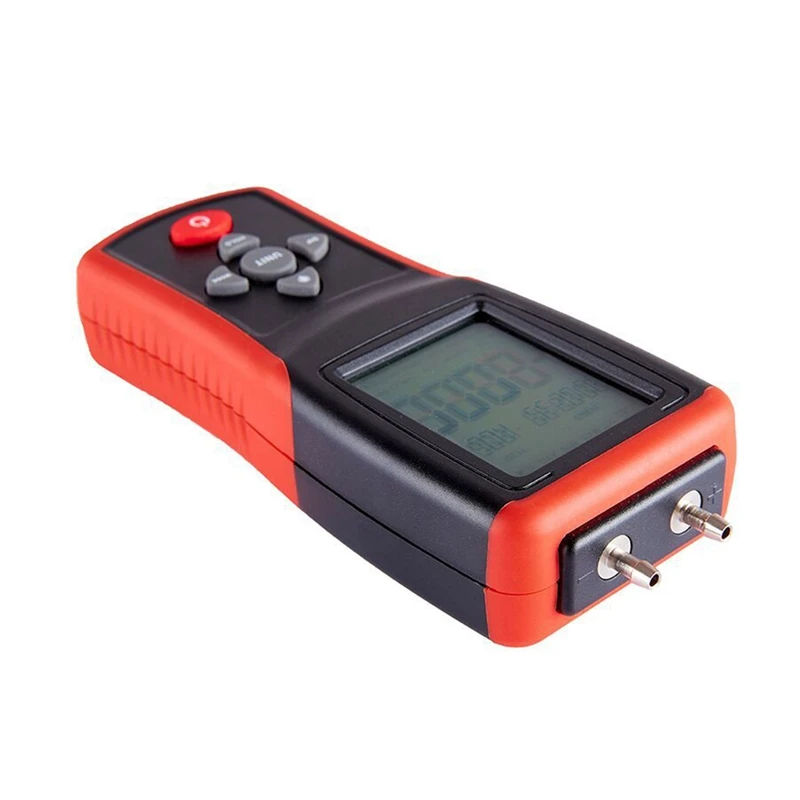 Цифровой манометр 2 4-дюймовый ЖК-дисплей высокоточный двухпортовый ± 2Psi тестер