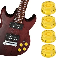 with black numbers tone volume knobs bass tuning switch bucket shape knob electric guitar speed control for les paul lp