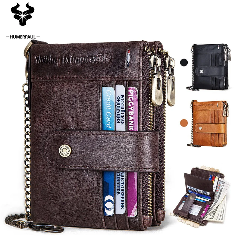 2022 first layer autumn-winter leather wallet European and American cross-border multi-card men's wallet Crazy horseskin coin wa