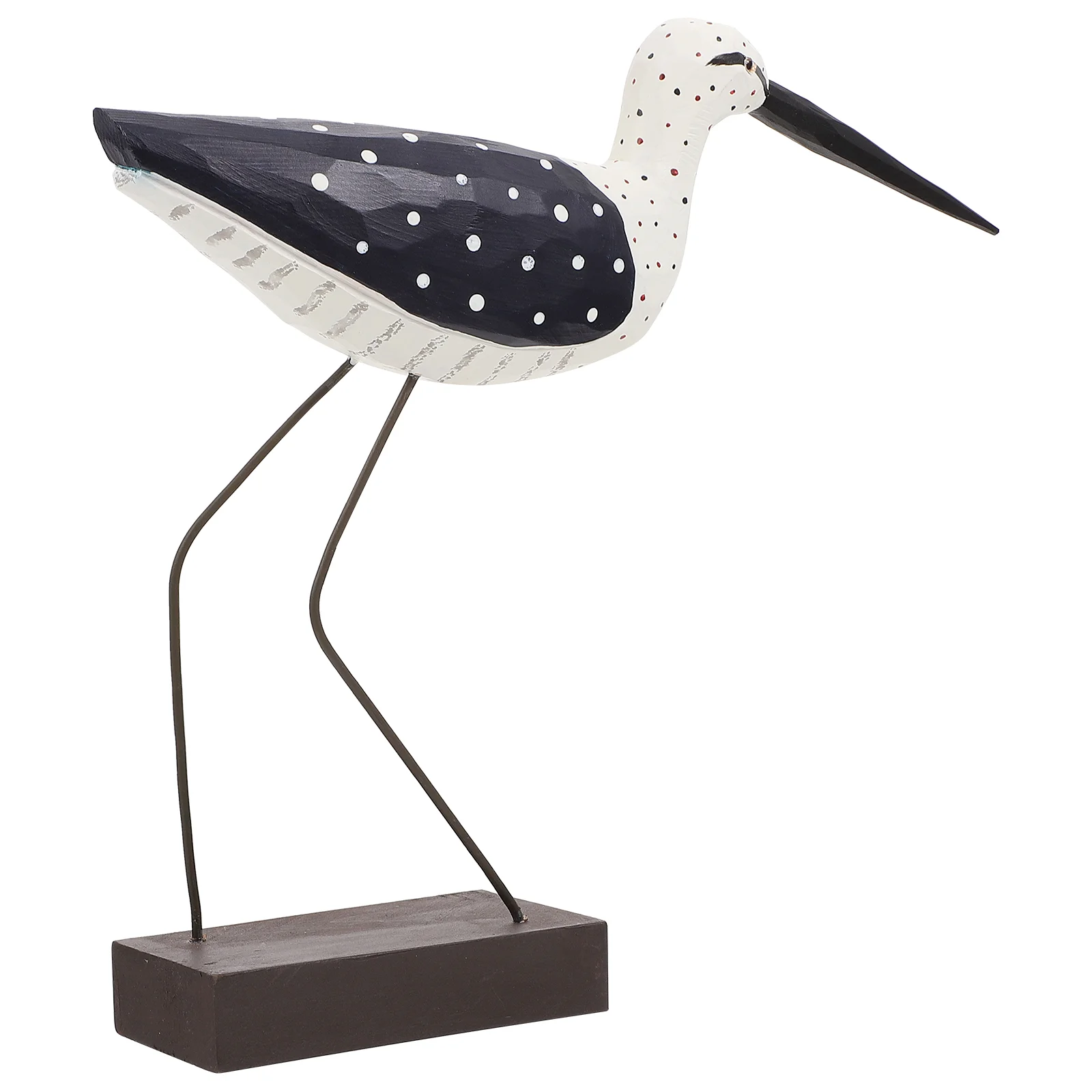 

Bird Standing Seagull Ornament Sculpture Wooden Statue Craft Wood Figurine Ornaments Seaside Mediterranean Sea Table Nautical