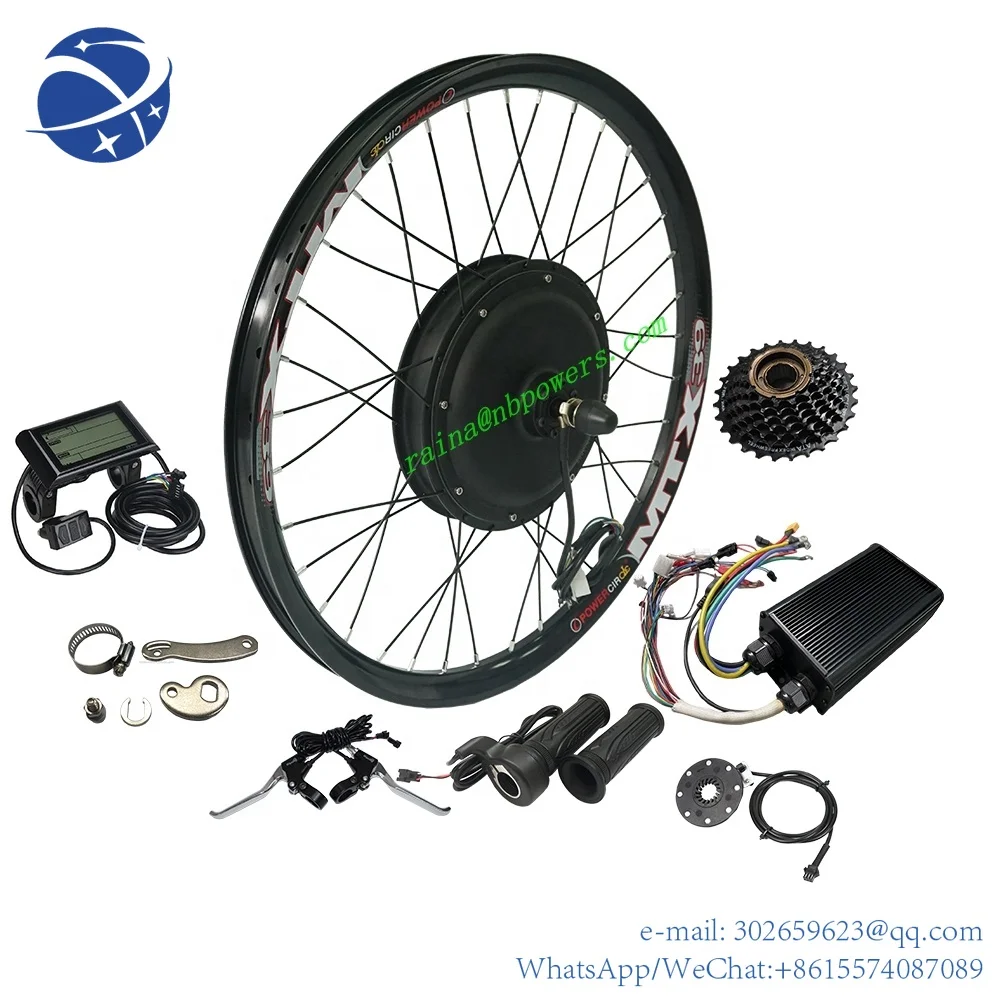 

yyhc USA UK warehouse 27.5'' MTX Wheel 48-72v 2000w 45A dual hall controller electric bike bicycle hub motor rear conversion kit