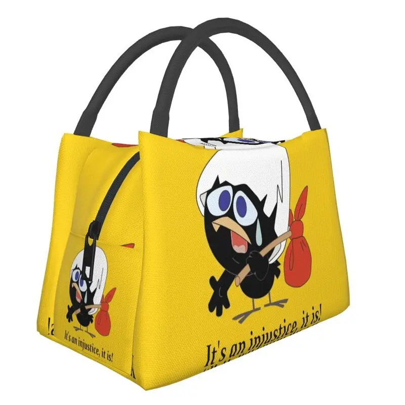 

Calimero Comic Portable Lunch Box for Cute Black Chicken Cartoon Cooler Thermal Food Insulated Lunch Bag Office Pinic Container