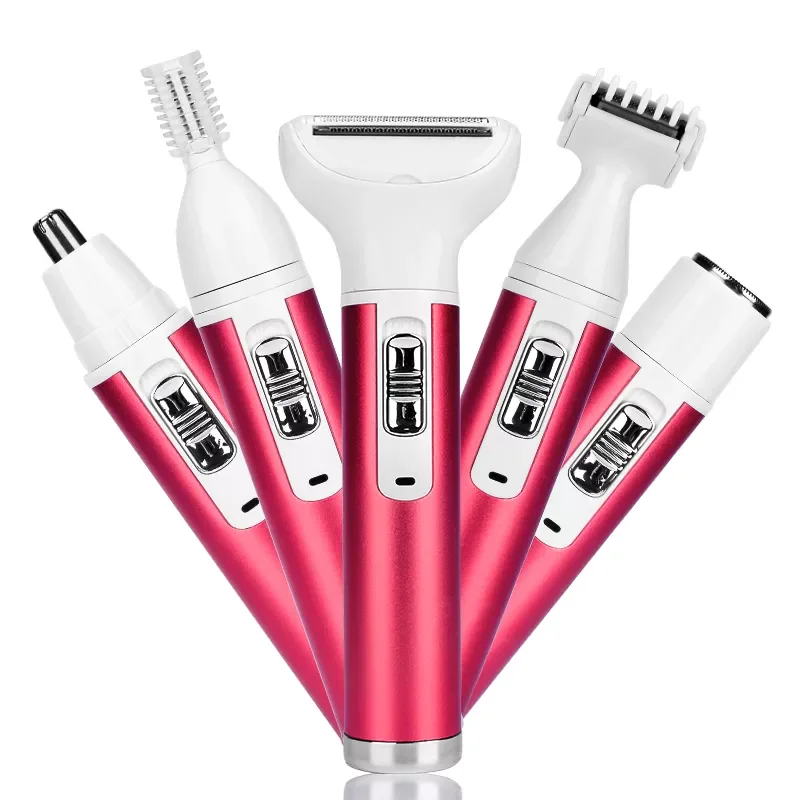 

4 in 1 Women Epilator Female Eyebrow Trimmer Lady Shaver For Hair Removal Shaving Machine Face depilador Bikini Depilatory