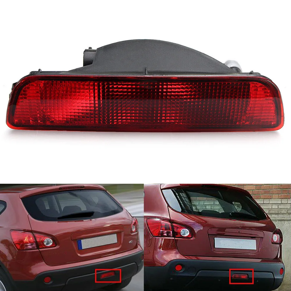 

1Pcs Car Rear Bumper Reflector Tail Fog Light Lamp For Nissan Qashqai 2007-2013 480871 Rear Bumper Fog Lamp Auto Accessories