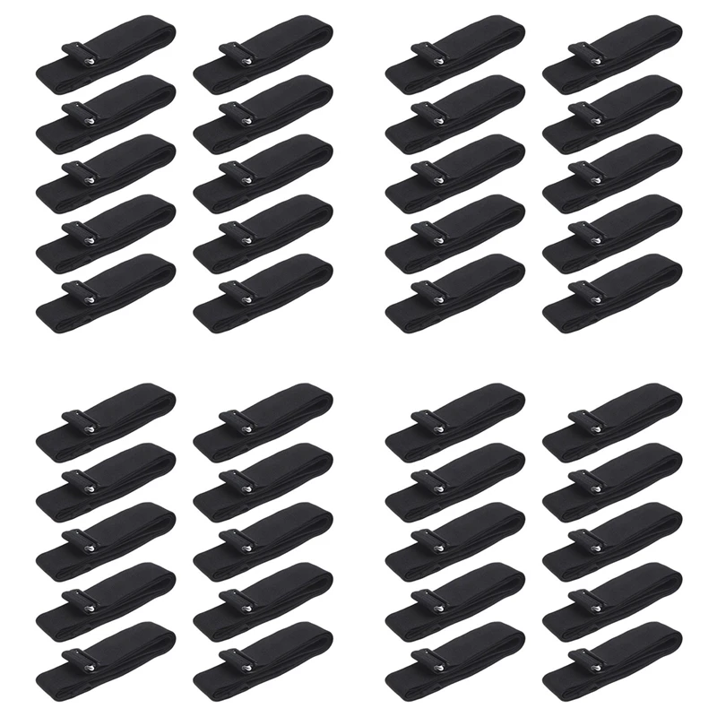 

40Pcs Heart Rate Chest Strap Adjustable Elastic Strap For Polar Wahoo Garmin Sports Wireless Heart Rate Monitor