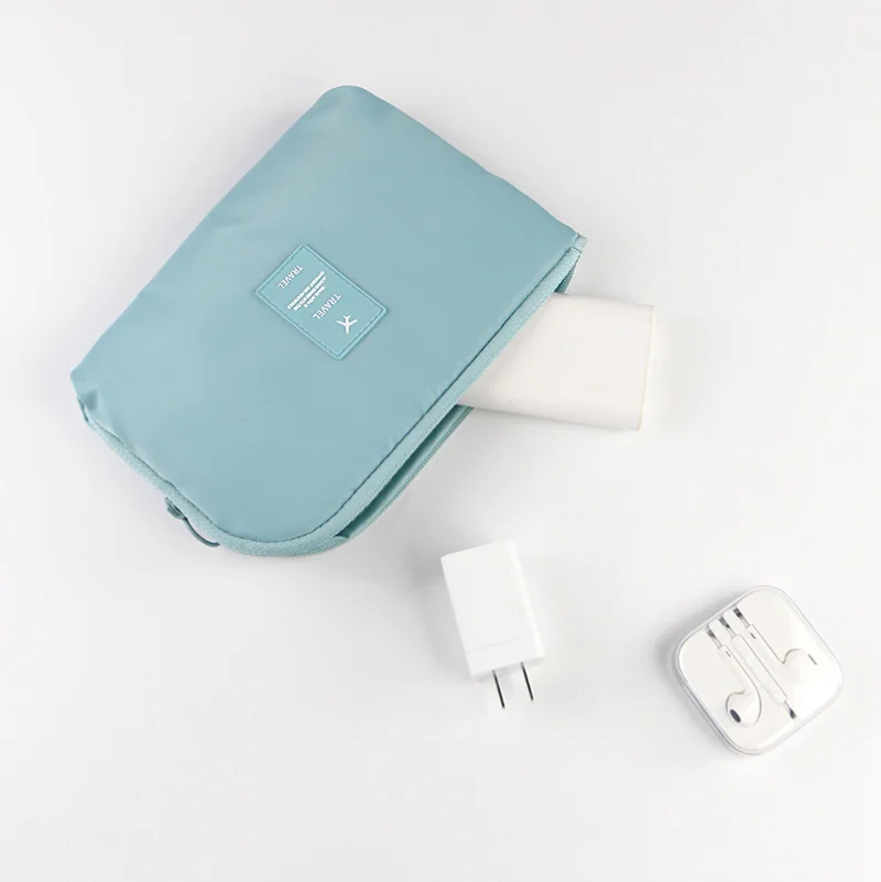 

2023 Cosmetic Bag Travel Waterproof Portable Flamingo Makeup Bag Toiletry Kits Women Necessaire Make Up Ba Smart Wallet