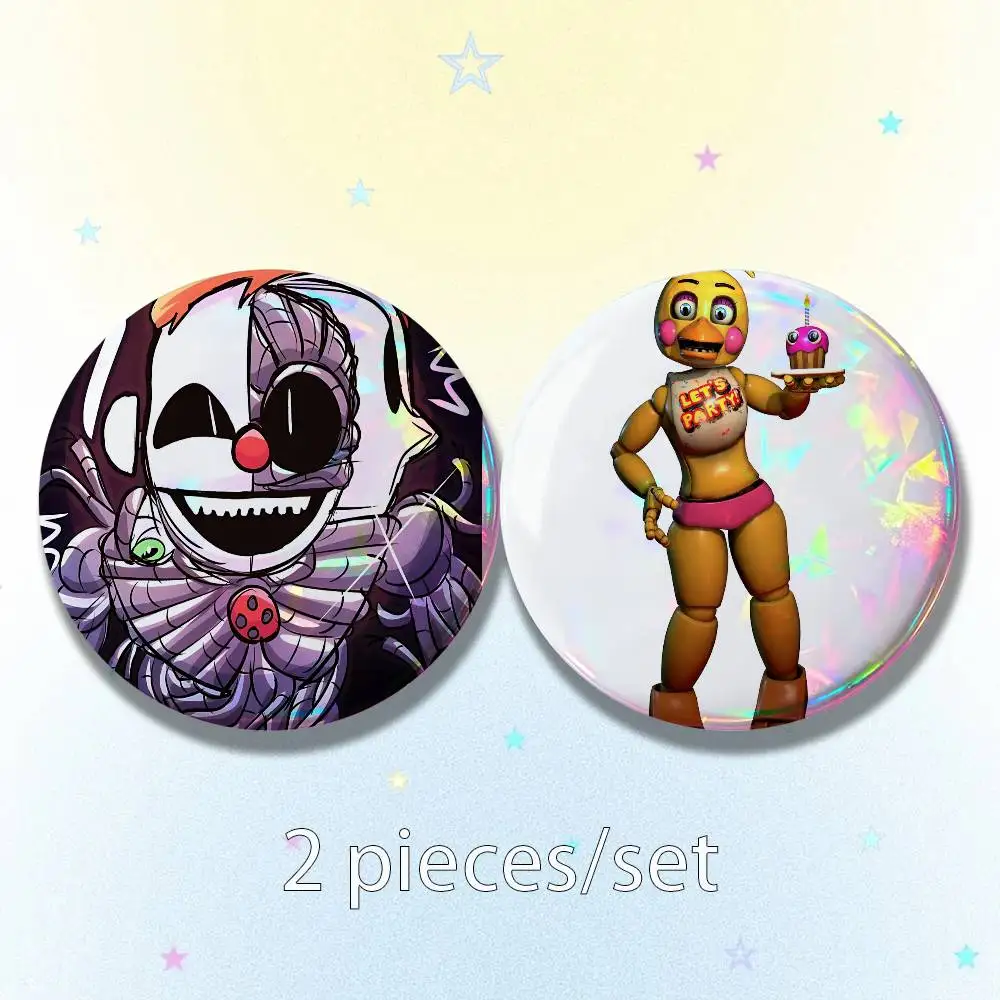 Фото Значки-броши Circus Baby Freddy FNAF 25 мм, 75 мм, 44 мм, 58 мм, 32 мм для аксессуаров №5