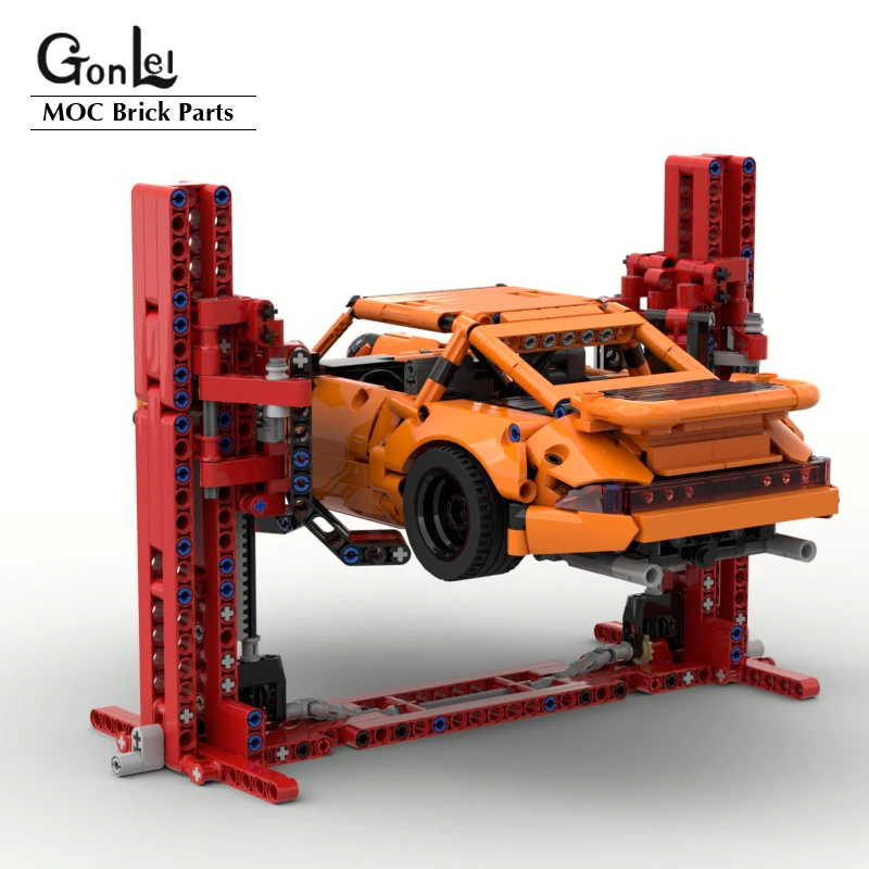 307 шт. строительные блоки MOC технический подъемник автомобиля совместимые с 1:12