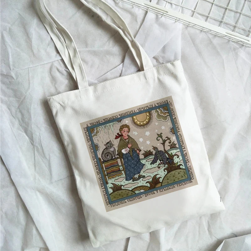 

Женская сумка для покупок в стиле Харадзюку, милый простой белый саквояж на плечо с мультяшным принтом, вместительная Холщовая Сумка-тоут б...