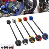motorcycle front axle fork crash sliders wheel protector for yamaha mt09 mt 09 2021 2022 tracer 900 gt motorcycle accessories