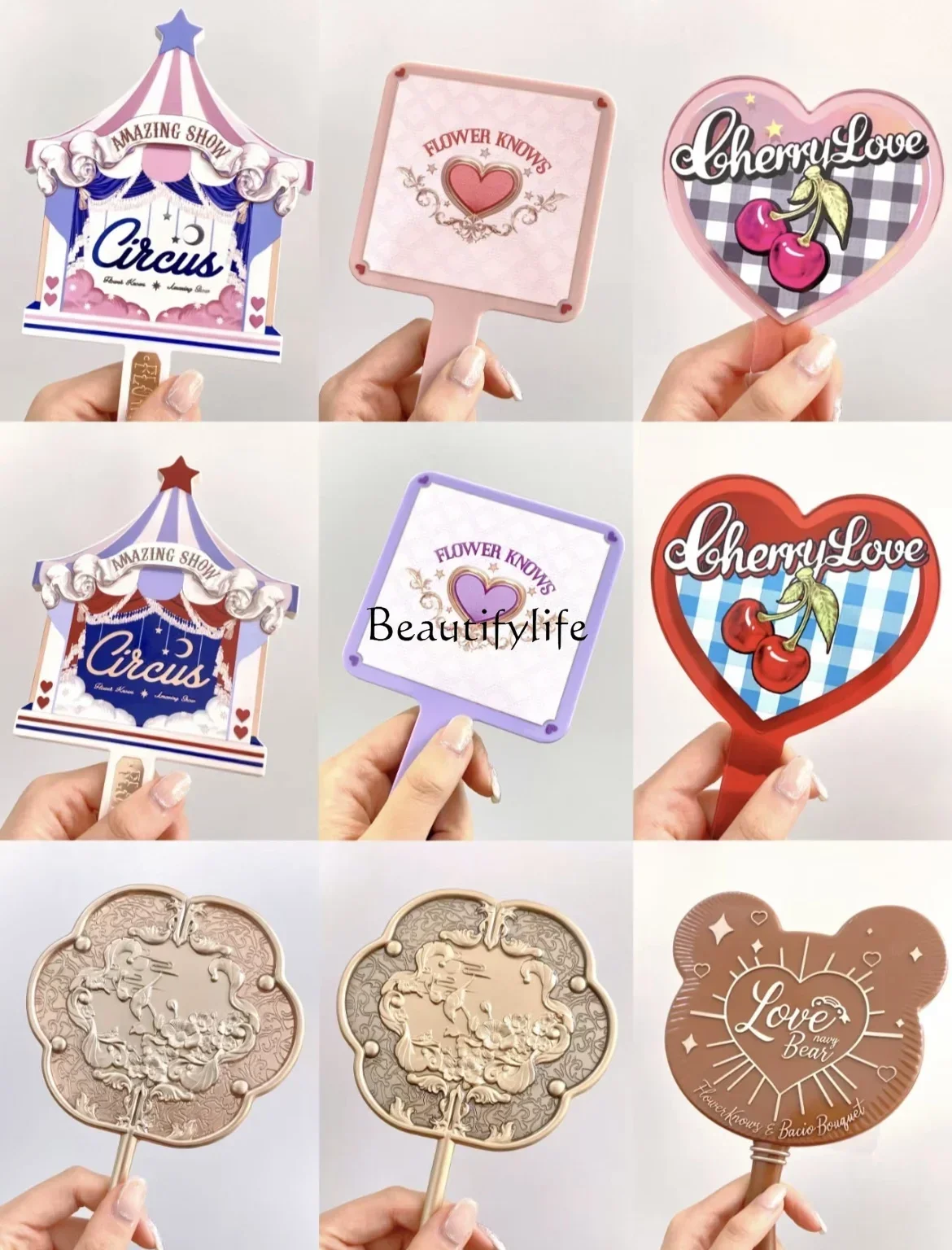 Цветочное знакомство цветочный Бог архистическое круглое зеркало для макияжа