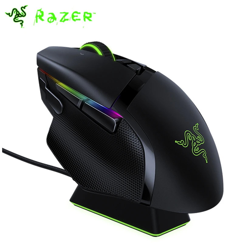 

Razer Basilisk Ultimate Edition wireless gaming mouse 20000DPI RGB base HyperSpeed wireless technology about 100h battery life