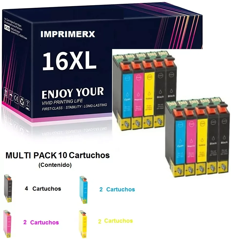 

2023New ink cartridges for Epson 16XL Workforce WF-2010 WF-2510 WF-2520 WF-2530 WF-2540 WF-2630 WF-2650 WF-2660 WF-2750