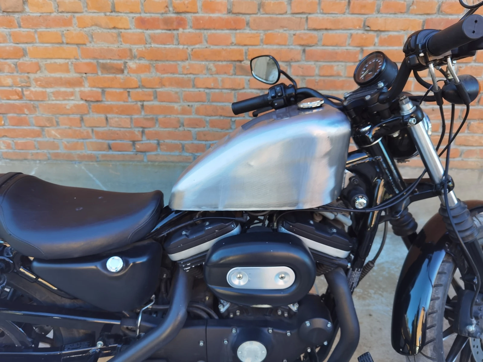 12л мотоциклетный бензиновый топливный железный бак для багажа HARLEY DAVIDSON XL883R XL1200S