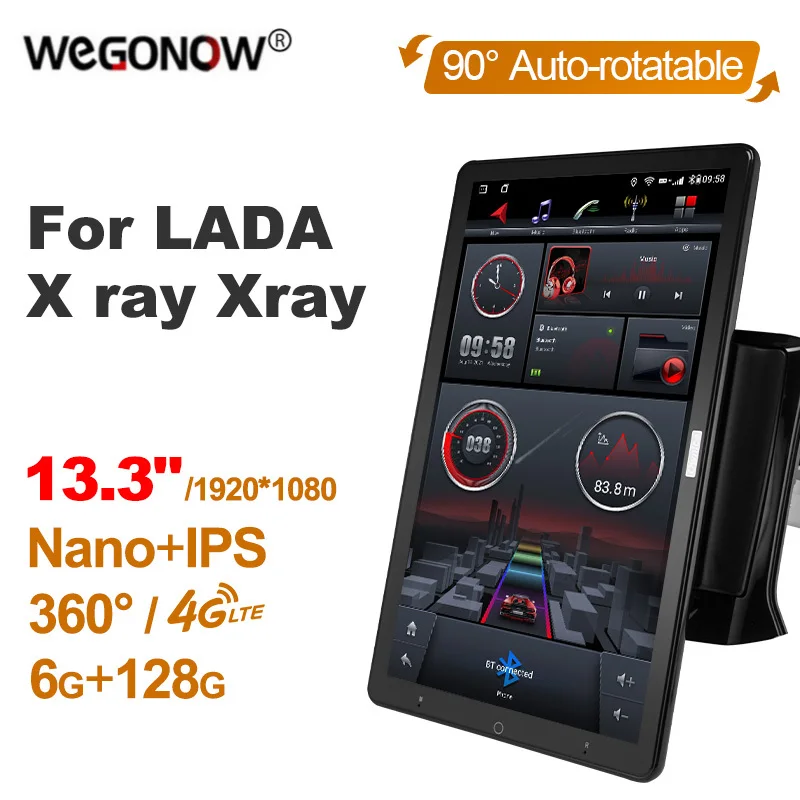 

13.3'' Ownice 1Din Android 10.0 Car Radio 360 Panorama for LADA X ray Xray GPS Auto Audio Player SPDIF Rotatable 4G LTE NO DVD