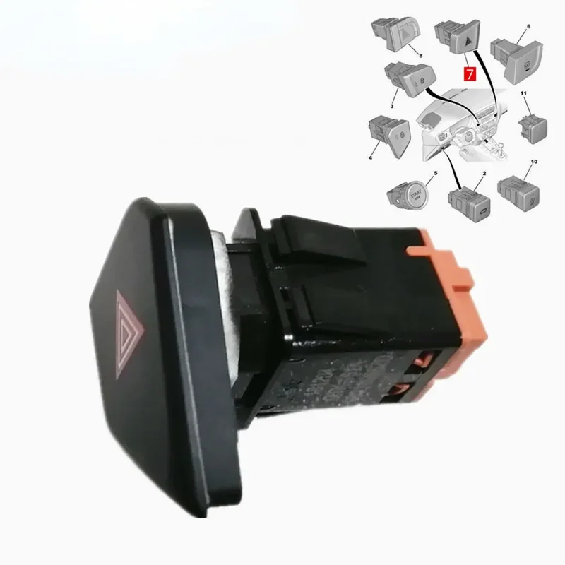 

98018966ZD double flash switch for Citroen C- Elysee emergency light switch