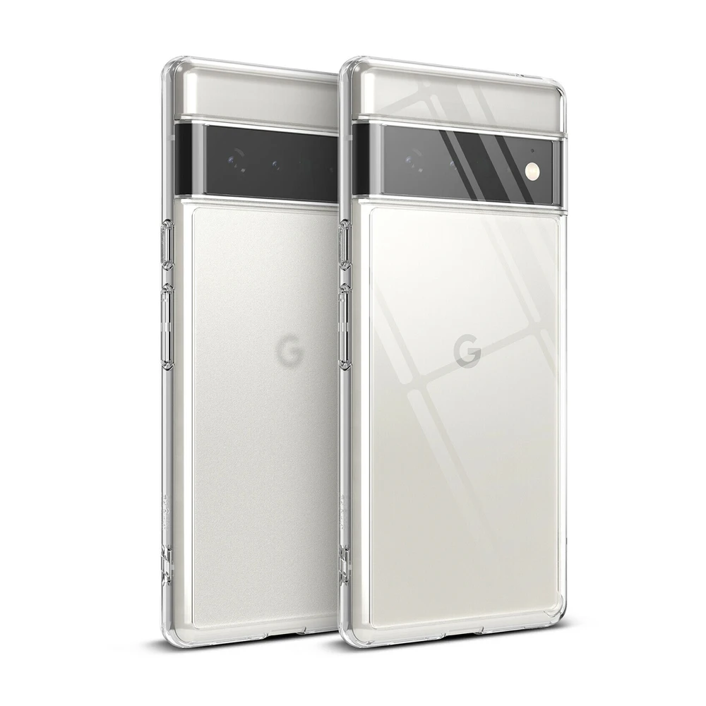 Ringke Fusion Designed for Google Pixel 6 Pro case Soft Tpu Frame and Transparent Hard Back Hybrid Cover