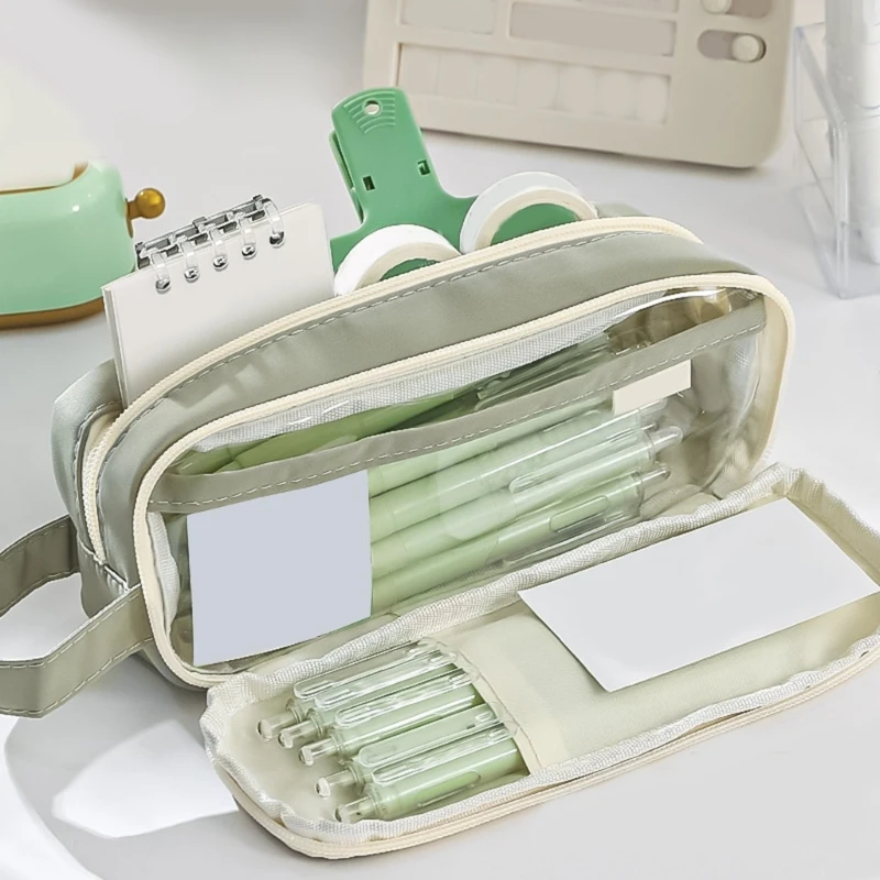 

F3MA Pen Holder Expandable Pencil Bag Large Stationery Pen Storage Pouches