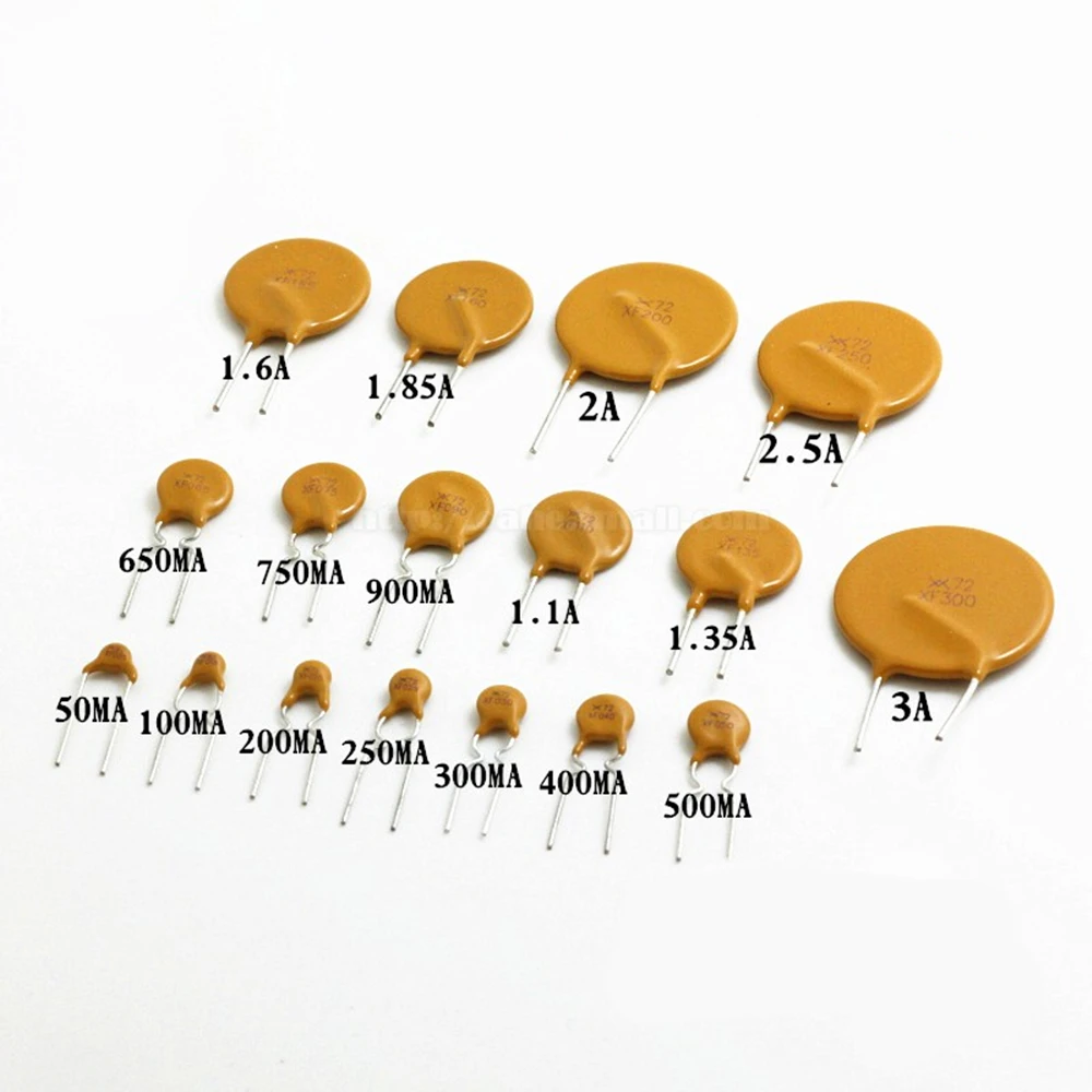 10-20 шт./лот самовосстанавливающийся предохранитель PPTC RXEF005-RXEF500 RXEF030 RXEF050 72V 60V 0.05A-5A