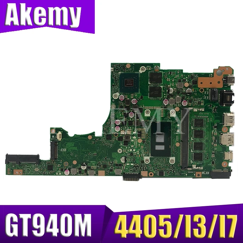 

Материнская плата Akemy для ноутбука ASUS X405U X405UN X405UR X405URR X405URP X405UQ X405UF, материнская плата с процессором GT940M 4405/i3/i5/i7