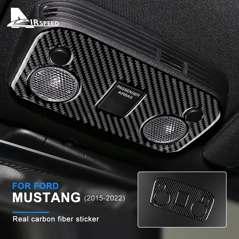 

AIRSPEED for Ford Mustang 2015 2016 2017 2018 2019 2020 2021 2022 Accessories Carbon Fiber Sticker Car Reading Light Cover