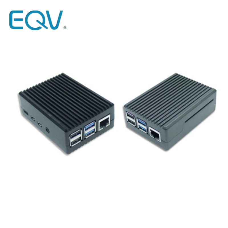 

Raspberry Pi 4 Model B Black Dark Gray Aluminum Alloy Case Passive Cooling Shell Metal Enclosure Heat Dissipation for Pi 4