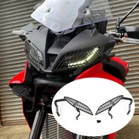 headlight cover protection grille mesh cover for yamaha tracer 9gt tracer 9 gt 2021 2022 motorcycle headlight protection