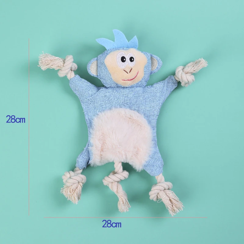 Забавная мягкая плюшевая веревка L40 милая игрушка со скрипящим звуком белка