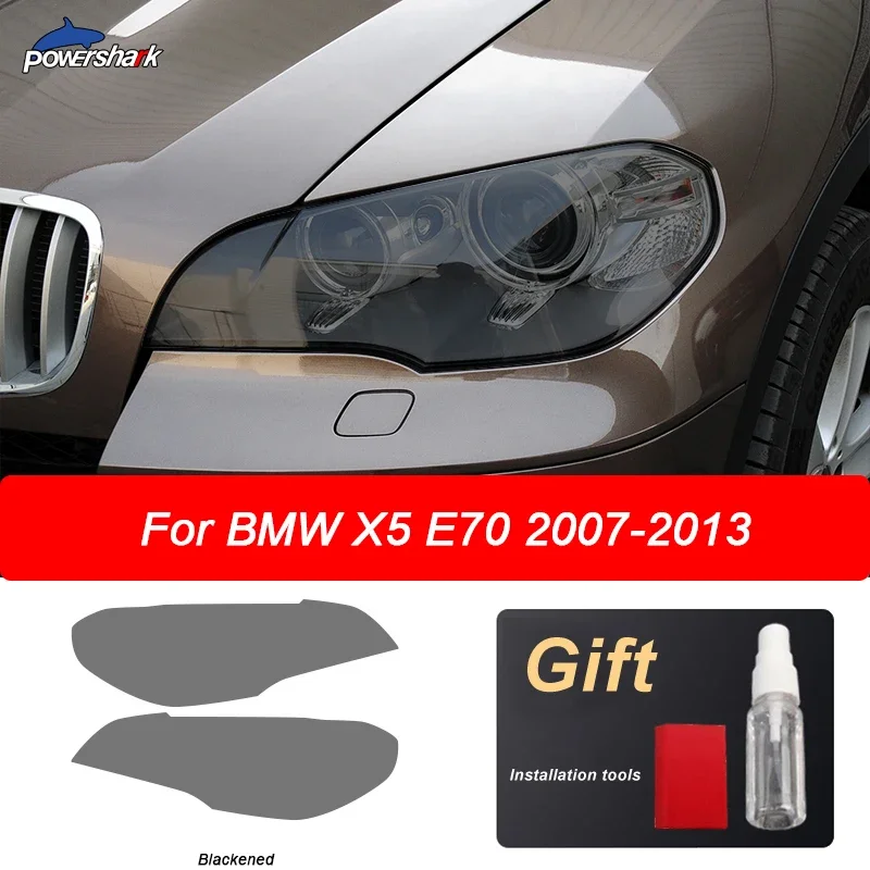 

2 шт., ТПУ наклейки для автомобильных фар BMW X5 E70 M 2007-2013