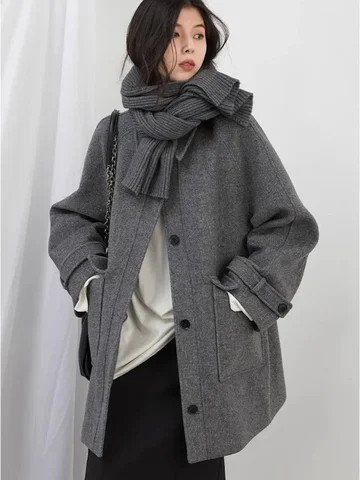 Женское шерстяное пальто CHIC VEN