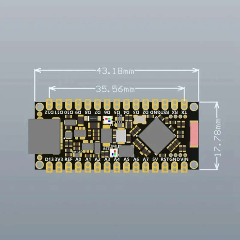 Макетная плата Nano 33 BLE NRF52840 MCU Bluetooth Ble5.2 для Arduino с низким энергопотреблением