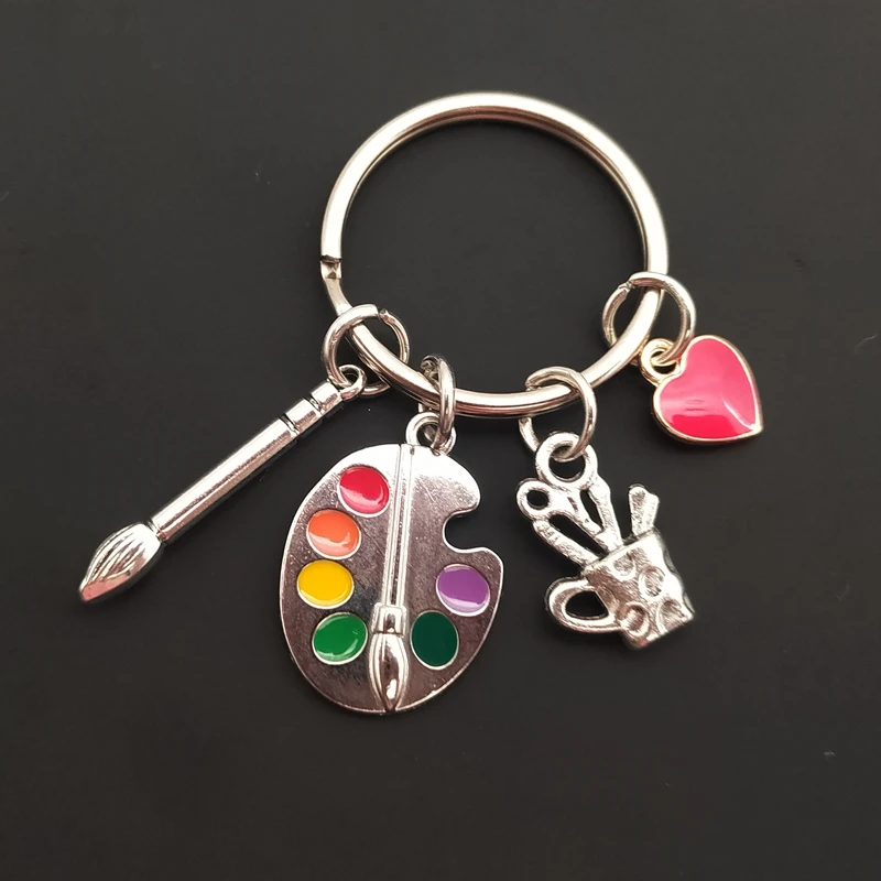 Последняя Палетка художников Овальный инструмент брелок любовь художник