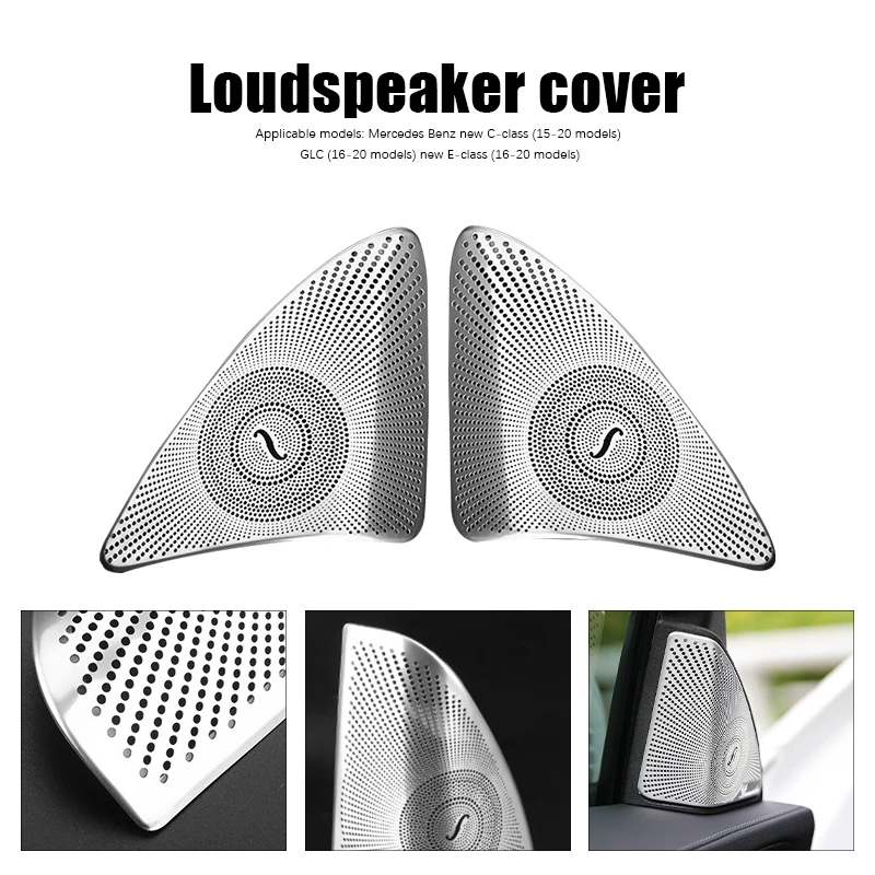 

Car Audio Speaker Cover Trim Door Loudspeaker Cover Trim Car Accessories interior for Mercedes Benz E/C/GLC Class W213 W205 X253