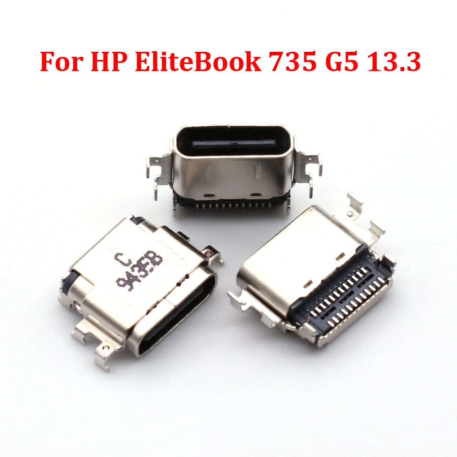 

5-50PCS For HP EliteBook 735 G5 13.3 inch Laptop Power Dock USB 3.1 Type C DC Power Charging Port Connector Type-C Jack Female