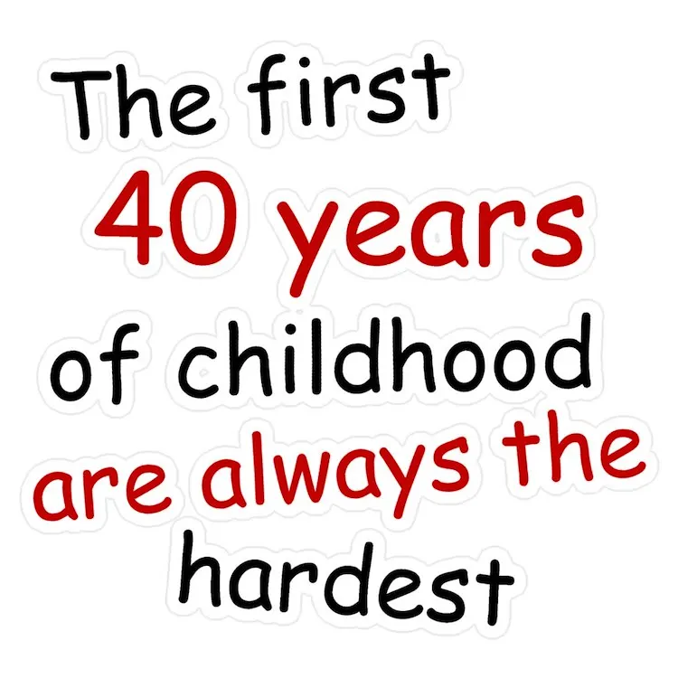 

Детский стикер среднего размера на 40 лет для ноутбука, забавный автомобиль, милый мультяшный модный чемодан для общественных мест